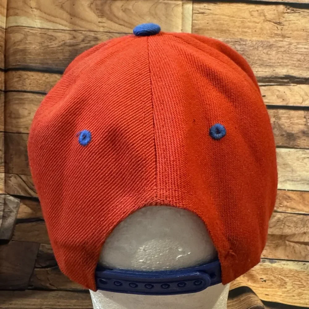 Texas Rangers Hat Vintage Style Red Blue Block T Logo Retro MLB Snapback Cap